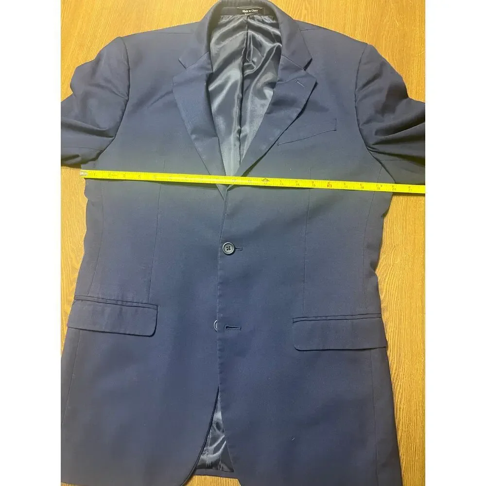 Suit 2 Piece Jacket and Pants, Navy, Slim Fit
